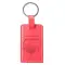 With God Mt 19:26 Pink LuxLeather Keyring