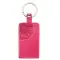 With God Mt 19:26 Pink LuxLeather Keyring