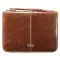 Medium Classic "Faith" Badge Brown Imitation Leather Bible Cover