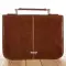 Medium Classic "Faith" Badge Brown Imitation Leather Bible Cover