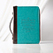 Medium I Can Do Everything Turquoise Faux Leather Zippered  Bible Cover with Handle  - Philippians 4:13