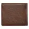 Wallet Leather Brown Be Strong & Courageous Badge