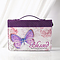 Large "Blessed" Jeremiah 17:7 Purple Botanic Butterfly Bible Cover