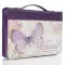 Medium Purple Botanic Butterfly Blessings Bible Cover: Blessed Jeremiah 17:7