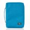 Large Teal Canvas Bible Cover with Jesus Fish Symbol Applique, Zippered w/Handle