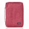 Medium Jesus Fish, Red Canvas Bible Cover