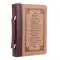 Medium The Lord's Prayer Brown Two-tone Faux Leather Classic Bible Cover