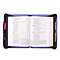 Medium Purple Trust in the Lord with All Your Heart Floral Debossed Faux Leather Bible Cover -  Proverbs 3:5