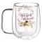 Amazing Grace Double-walled Glass Coffee Mug