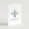 'Deepest Sympathy' (Blooms) with bible verse inside A6 Greeting Card