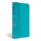 NASB Personal Size Bible, Teal LeatherTouch