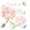 Peonies Sympathy Single Card