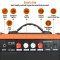 3rd Avenue 15W Electric Guitar Amplifier - Orange