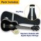 Rocket Series Soprano Black Ukulele With Bag