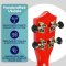 Rocket Series Soprano Red Ukulele With Bag