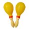 Wood Handled Orange Large Maracas