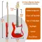 3rd Avenue 3/4 Size Electric Guitar Pack - Red