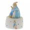 Mrs. Rabbit and Peter Ceramic Musical Figurine