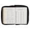 Burgundy and Black Faux Leather King James Version Study Bible with Thumb Index and Zippered Closure