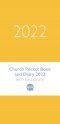 Church Pocket Book and Diary 2022 Soft-tone Yellow