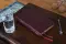 NIV, Thinline Reference Bible (Deep Study at a Portable Size), Bonded Leather, Burgundy, Red Letter, Comfort Print