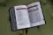 KJV, Thompson Chain-Reference Bible, Handy Size, European Bonded Leather, Black, Red Letter, Thumb Indexed, Comfort Print