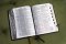 KJV, Thompson Chain-Reference Bible, European Bonded Leather, Black, Red Letter, Thumb Indexed, Comfort Print