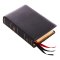 NKJV, Single-Column Reference Bible, Premium Goatskin Leather, Black, Premier Collection, Comfort Print