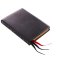 NKJV, Thinline Reference Bible, Large Print, Premium Goatskin Leather, Black, Premier Collection, Comfort Print, Black Letter