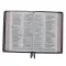 NKJV, Thinline Reference Bible, Large Print, Premium Goatskin Leather, Black, Premier Collection, Comfort Print, Black Letter