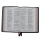 NKJV, Thinline Reference Bible, Large Print, Premium Goatskin Leather, Black, Premier Collection, Comfort Print, Black Letter