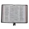 NKJV, Thinline Reference Bible, Large Print, Premium Goatskin Leather, Black, Premier Collection, Comfort Print, Black Letter