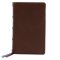 NKJV, Single-Column Reference Bible, Premium Goatskin Leather, Brown, Premier Collection, Comfort Print