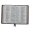 NKJV, Thinline Reference Bible, Large Print, Premium Goatskin Leather, Brown, Premier Collection, Comfort Print