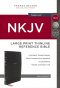 NKJV, Thinline Reference Bible, Large Print, Leathersoft, Black, Red Letter, Comfort Print