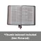 NKJV, Thinline Reference Bible, Large Print, Leathersoft, Black, Thumb Indexed, Red Letter, Comfort Print