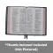 NKJV, Deluxe Thinline Reference Bible, Large Print, Leathersoft, Black, Thumb Indexed, Red Letter, Comfort Print