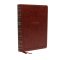 NKJV Holy Bible, Giant Print Center-Column Reference Bible, Brown Leathersoft, Thumb Indexed, 72,000+ Cross References, Red Letter, Comfort Print: New King James Version