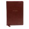 NKJV Holy Bible, Giant Print Center-Column Reference Bible, Brown Leathersoft, Thumb Indexed, 72,000+ Cross References, Red Letter, Comfort Print: New King James Version