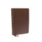 NKJV, Large Print Bible, Brown, Leather, Verse-by-Verse Reference, Maclaren Series, Comfort Print. Ribbon Markers, Maps