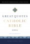 NRSVCE, Great Quotes Catholic Bible, Leathersoft, Black, Comfort Print