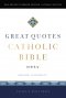 NRSVCE, Great Quotes Catholic Bible, Leathersoft, Burgundy, Comfort Print