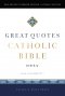 NRSVCE, Great Quotes Catholic Bible, Leathersoft, Blue, Comfort Print