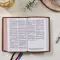 NKJV, End-of-Verse Reference Bible, Personal Size Large Print, Premium Goatskin Leather, Brown, Premier Collection, Red Letter, Comfort Print