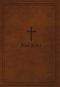 KJV Holy Bible: Large Print Single-Column with 43,000 End-of-Verse Cross References, Brown Leathersoft, Personal Size, Red Letter, Comfort Print: King James Version