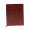 KJV, Journal Reference Edition Bible, Verse Art Cover Collection, Brown Leathersoft, Red Letter, Comfort Print