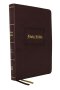 KJV, Personal Size Large Print Reference Bible, Vintage Series, Brown Leathersoft, Red Letter, Thumb Indexed, Comfort Print