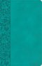 NASB Large Print Personal Size Reference Bible, Teal LeatherTouch