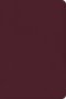 CSB Large Print Compact Reference Bible, Cranberry Leathertouch