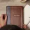 KJV Holy Bible with 73,000 Center-Column Cross References, Brown Leathersoft, Red Letter, Comfort Print: King James Version